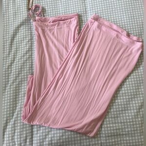Skims wide leg pink pjs pants NWT